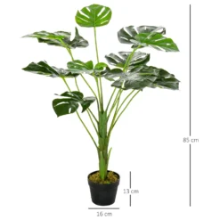 OUTSUNNY Artificial Monstera Plant Tree With Pot 85cm -Günstiges Grün Ecke Geschäft 1624032021 65742900 81044fc4 b80a 4989 9de0 2418fdcb6ccd