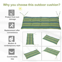Outsunny Set Of 2 Durable Swing Chair Cushion - Green -Günstiges Grün Ecke Geschäft 1624268936 67251400 13b490c5 5cc3 4c85 ae90 b37ece4f4f1e