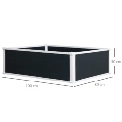 Outsunny Raised Garden Bed Planter - 100 X 80 Cm -Günstiges Grün Ecke Geschäft 1624269829 40175800