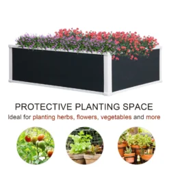 Outsunny Raised Garden Bed Planter - 100 X 80 Cm -Günstiges Grün Ecke Geschäft 1624269834 71284800