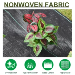 Outsunny 1 X 50 M Fabric Landscape Weed Barrier -Günstiges Grün Ecke Geschäft 1624271034 16954400