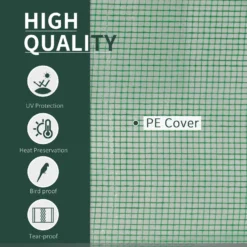 Outsunny Tunnel Greenhouse Green Grow House Steel Frame Garden Outdoor 200 X 100 X 80cm -Günstiges Grün Ecke Geschäft 1624274768 14167900 82aa9b4c 0d24 4ced 8415 f139876246b2