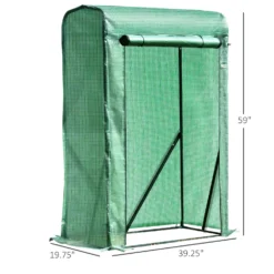 Steel Frame Mesh Cover Greenhouse - Green -Günstiges Grün Ecke Geschäft 1624274851 20693000