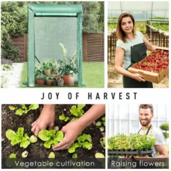 Steel Frame Mesh Cover Greenhouse - Green -Günstiges Grün Ecke Geschäft 1624274862 45248200