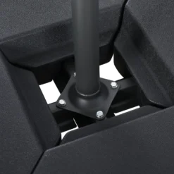 Outsunny 4PCs Fillable Parasol Base W/ Steel Cross Base Garden Umbrella Stand Weight Umbrella Sand Water Plastic Black -Günstiges Grün Ecke Geschäft 1624275428 78112100 d6f072bd 299d 4692 866b d564955a439a