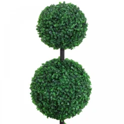 Outsunny Set Of 2 Artificial Topiary Trees, With Pot -Günstiges Grün Ecke Geschäft 1624275584 17909800
