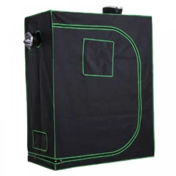 Outsunny Hydroponic Plant Grow Tent Canopy Indoor Reflective Mylar Green Room 600D Oxford 120L X60W X150Hcm Silver