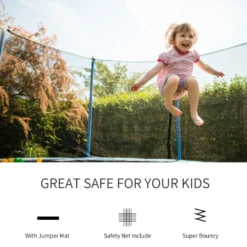 HOMCOM Trampoline Net Replacement Enclosure 10ft -Günstiges Grün Ecke Geschäft 1645285434 55058100