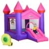 Outsunny Kids Bounce Castle House Inflatable Trampoline Slide 2 In 1 With Inflator For Kids Age 3-12