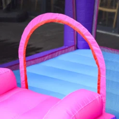 Outsunny Kids Bounce Castle House Inflatable Trampoline Slide 2 In 1 With Inflator For Kids Age 3-12 -Günstiges Grün Ecke Geschäft 1645286815 56103900