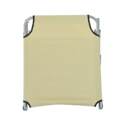 Outsunny Portable Adjustable Lounger,Oxford Cloth-Beige -Günstiges Grün Ecke Geschäft 1645297221 36269500