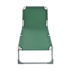 Outsunny Portable Adjustable Lounger,Oxford Cloth-Green -Günstiges Grün Ecke Geschäft 1645297832 63409800