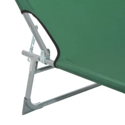 Outsunny Portable Adjustable Lounger,Oxford Cloth-Green -Günstiges Grün Ecke Geschäft 1645297834 01859100