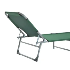 Outsunny Portable Adjustable Lounger,Oxford Cloth-Green -Günstiges Grün Ecke Geschäft 1645297835 52930000