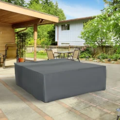 Outsunny Outdoor & Garden Furniture Rectangular Dining Set Cover Water UV Resistant Protection Oxford Fabric - Grey -Günstiges Grün Ecke Geschäft 1645423852 04541400
