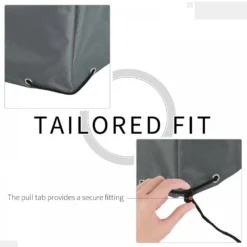 Outsunny 200x73cm Outdoor & Garden Furniture Rectangular Cover Water UV Resistant Protection Oxford Fabric Rattan Lounge Clean Cover Grey Protective -Günstiges Grün Ecke Geschäft 1645423866 82966000