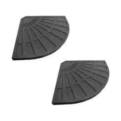 GardenKraft Parasol Base Plastic Shells With Cement Filling - Pack Of 2