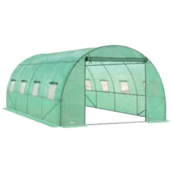 Outsunny Greenhouse Tunnel 6 X 3 M - Green -Günstiges Grün Ecke Geschäft 1RJdaa17f0653fc54 jpg