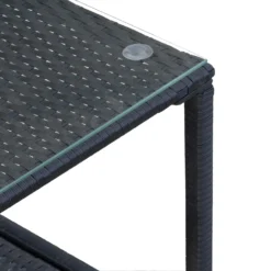 Outsunny Rattan Rocking Chair Set - Black -Günstiges Grün Ecke Geschäft 1Tb26d17dc18a3d33