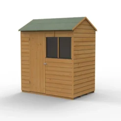 Forest Garden Shiplap Dip Treated 6x4 Reverse Apex Shed