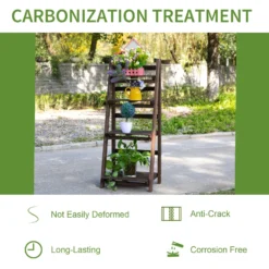 Outsunny 4-Tier Wooden Plant Shelf Foldable Flower Pots Holder Stand -Günstiges Grün Ecke Geschäft 1sP88c17ee2cf0313 543ab544 8723 41cd b76c 7142868cbe10