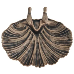 Silver & Stone Outdoor Bird Bath Clam Style 80cm - Bronze Effect -Günstiges Grün Ecke Geschäft 2 5df65d69 4919 4a5b a5d8 6bd1376c24c1