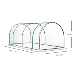 Outsunny Tunnel Greenhouse Green Grow House 200 X 100 X 80cm -Günstiges Grün Ecke Geschäft 2uwa1217edc607cf0 a48bcfea 5e04 4182 8aa2 09f0dd72304f