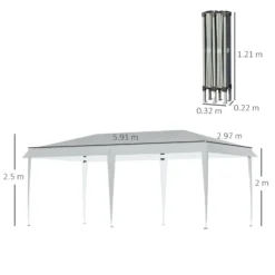 Outsunny Foldable Gazebo -Günstiges Grün Ecke Geschäft 3 2 8c857b4a 6159 4a50 b5fc 065149853aa0