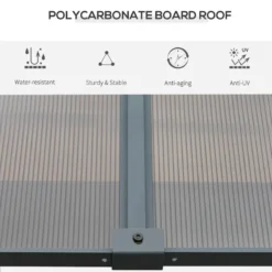 Outsunny Outdoor Lean To Pergola Gazebo 4 X 3m - Grey -Günstiges Grün Ecke Geschäft 33ka0917f62ef8c92 jpg