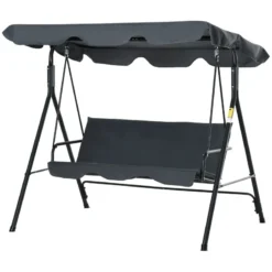 Outsunny Swing Chair 3-Seater -Dark Grey -Günstiges Grün Ecke Geschäft 3vc0f617e70daf282 jpg