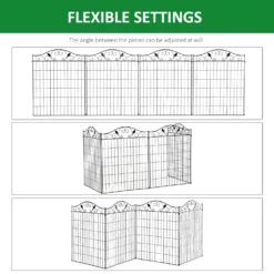 Outsunny Garden Decorative Fence Panels 44in X 12ft -Günstiges Grün Ecke Geschäft 3xze2317dc28a933e df559931 c017 455e 8a07 f60edf99da4c