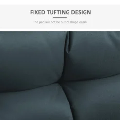 Outsunny Seat Cushion Set - Grey -Günstiges Grün Ecke Geschäft 4 3 c97c55cc cbd3 463c a808 1095ea64e4ae