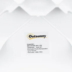 Outsunny Patio End Table - White -Günstiges Grün Ecke Geschäft 4 4 c99b23a2 ea1b 4fc2 9b4f fe48bee3b99c