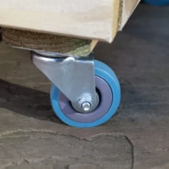 Forest Garden Linear Planter - Double With Wheels 49.6cm(h) X 80cm(w) X 40cm(d) -Günstiges Grün Ecke Geschäft 4937432 3