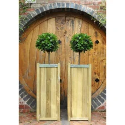 Forest Garden Slender Planter - Large 100cm(h) X 40cm(w) X 40cm(d) -Günstiges Grün Ecke Geschäft 4937494 4
