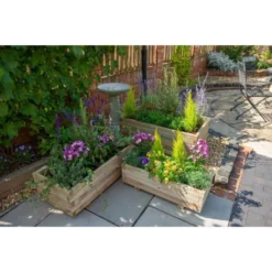 Forest Garden Durham Rectangular Planter - Set Of 3 -Günstiges Grün Ecke Geschäft 4937531 1