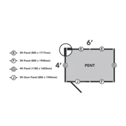 Forest Garden Shiplap Treated 6x4 Pent Shed - No Window -Günstiges Grün Ecke Geschäft 4937807 4