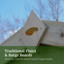 Forest Garden Timberdale 8 X 6 Reverse Apex Shed -Günstiges Grün Ecke Geschäft 4937883 9