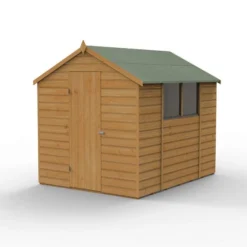 Forest Garden Shiplap Dip Treated 8x6 Apex Shed -Günstiges Grün Ecke Geschäft 4937890 3