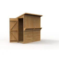 Forest Garden Shiplap Pent Garden Bar 6x3 -Günstiges Grün Ecke Geschäft 4937975 8
