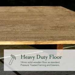 Forest Garden Overlap Pressure Treated 6x4 Pent Shed - No Window -Günstiges Grün Ecke Geschäft 4937999 9