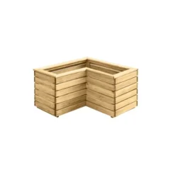 Forest Garden Linear Corner Planter 80cm -Günstiges Grün Ecke Geschäft 4938040 2