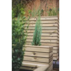 Forest Garden Linear Planter - Long 44cm(h) X 120cm(w) X 40cm(d) -Günstiges Grün Ecke Geschäft 4938095 4