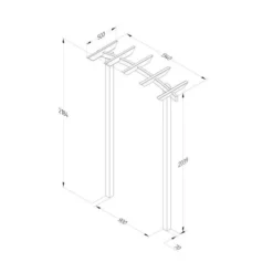 Forest Garden Hanbury Dome Top Arch -Günstiges Grün Ecke Geschäft 4938149 4