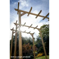 Forest Garden Hanbury Flat Top Arch -Günstiges Grün Ecke Geschäft 4938156 7