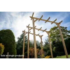 Forest Garden Hanbury Flat Top Arch -Günstiges Grün Ecke Geschäft 4938156 8