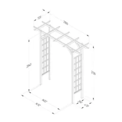 Forest Garden Classic Flat Top Arch -Günstiges Grün Ecke Geschäft 4938163 6