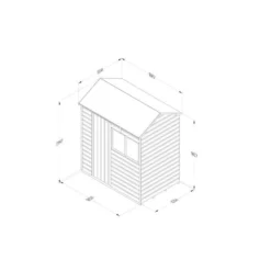 Forest Garden Shiplap Dip Treated 6x4 Reverse Apex Shed -Günstiges Grün Ecke Geschäft 4 be8ec728 857e 495a b9c1 df8e9277a4c8