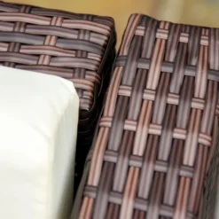 Outsunny Rattan Sofa Set With Chez Lounge And Coffee Table - Brown -Günstiges Grün Ecke Geschäft 56Lf151863a7161b8 jpg