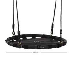 HOMCOM Children's Swing - Black -Günstiges Grün Ecke Geschäft 5bqa121803b8108c8 jpg